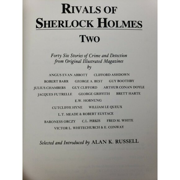 Rivals Of Sherlock Holmes 2 Hardback 46 Short Stories Doyle OriginalArtwork 1979 - Picture 7 of 12
